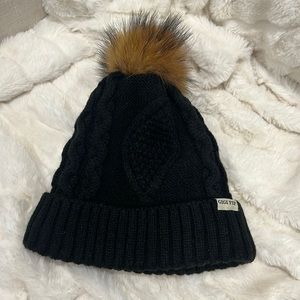 Gigipip Black Beanie with Pom
